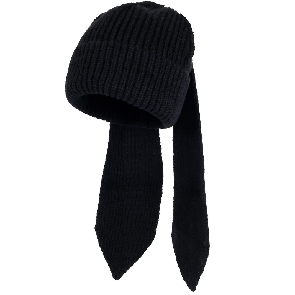 6265 Bunny Hat Cute Y2k Beanie Knit Funny Rabbit Ear Beanie Warm Winter Hat